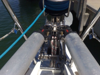 mast_lowering_system_through_deck_mast_lowering